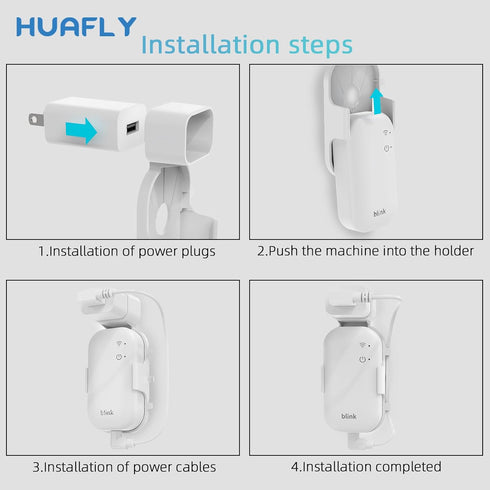Huafly Wall Mount for Blink Sync Module - No Drill, Compact Design