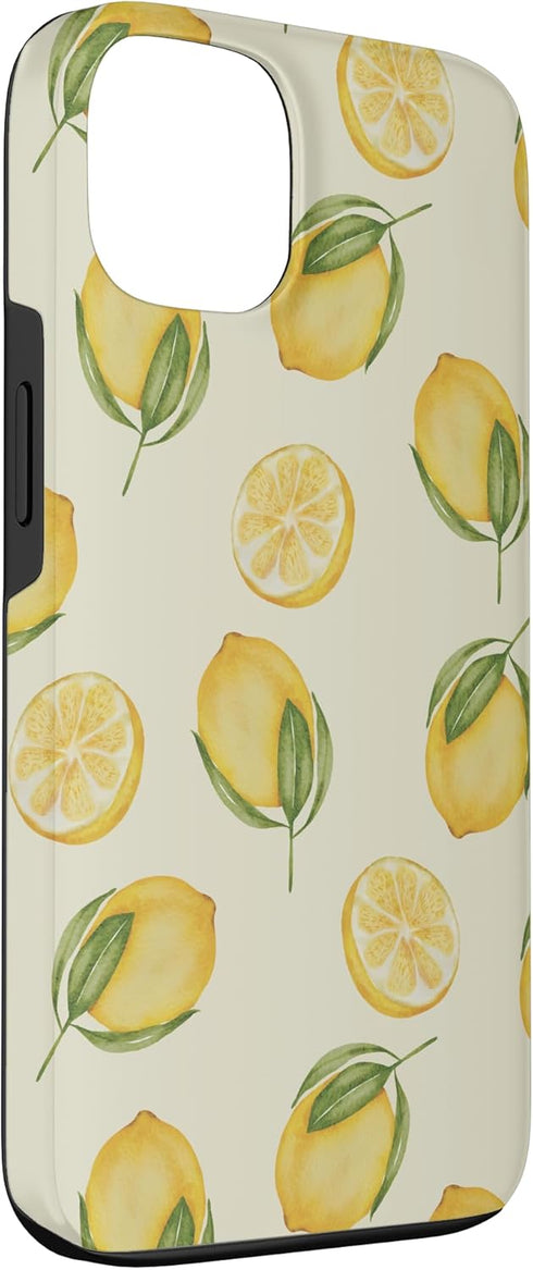 Watercolor Lemon Citrus Designs 13 Lemon Citrus Fruit Watercolor Case for iPhone