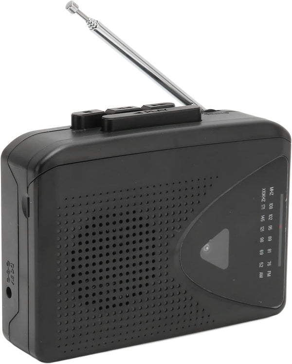 Portable Pocket Radio Cassette Player with External Speaker, Vintage AM FM Radio Cassette Players/Recorders