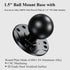 BRCOVAN 1.5'' Ball Mount Base with Aluminum Alloy AMPS Hole Round Plate & 1.5'' TPU Ball Adapter Compatible with RAM Mounts C Size 1.5 Inch Ball Double Socket Arm
