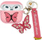 YQG Cute 3D Butterfly Case Cover for Airpods 3rd Gen 2021, Cartoon Liquid Silicone with Keychain