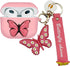 YQG Cute 3D Butterfly Case Cover for Airpods 3rd Gen 2021, Cartoon Liquid Silicone with Keychain