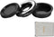 Lens Mount Adapter Manual Focus with Optical Glass and Cap, Compatible with Minolta Rokkor MD MC Mount Lens to Canon