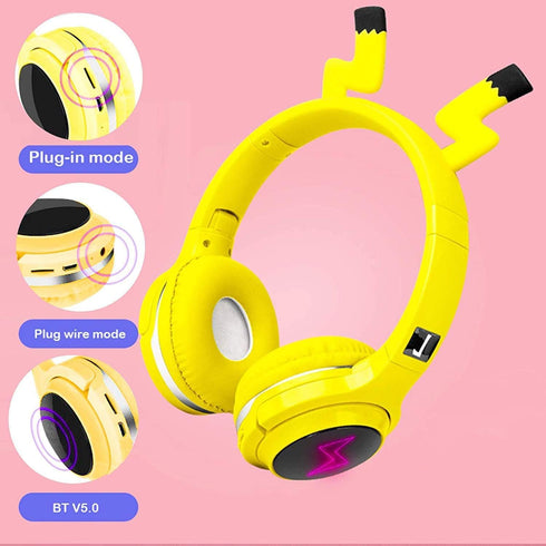 SVYHUOK Kids Wireless Bluetooth Headphones, Over Ear Headphones with Built-in Microphone for PC/iPad/Study/Phones, Boys
