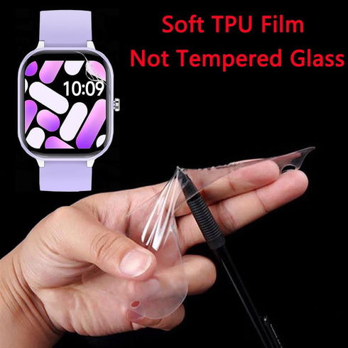 6 Pack Screen Protector Film Compatible with HENGTO H39 Plus Fitness Tracker, Crystal Clear HD Anti-Scratch