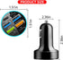 8 Ports 66W Car Charger - 12-24V Super Fast Charging with USB 3.1A PD&QC 3.0 for All Smartphones