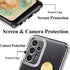 Unov Case for Samsung Galaxy A23 5G, Clear Soft TPU Shock Absorption Slim Embossed Pattern Back Cover (6.5 inches)