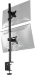 VIVO Dual Vertically Stacked Monitor Desk Mount, Adjustable Stand for 2 Ultrawides up to 34 inches