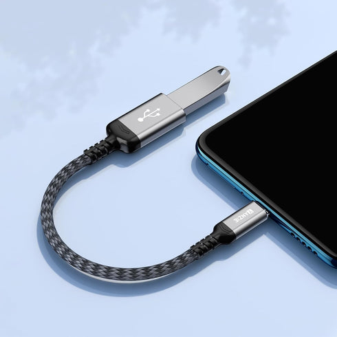 2-Pack USB 3.0 to USB C Male Adapter, Type-C Male to USB Female Compatible with iPhone 15 Pro/Max, MacBook Pro