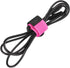 MECCANIXITY Hook and Loop Cable Tie, 31.4 x 0.9 Inch, Reusable with Buckle, Adjustable Multi-Purpose Wire Strap, Pink,