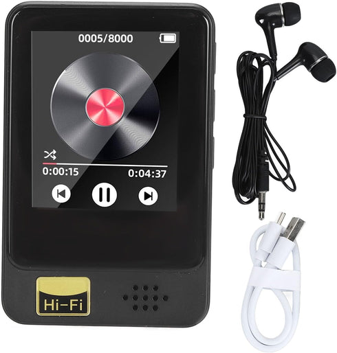 MP3 Player with Bluetooth 5.0, HiFi Lossless Sound MP3 Spotify Player, 1.77 Inch Streaming MP3 MP4 Player with FM,