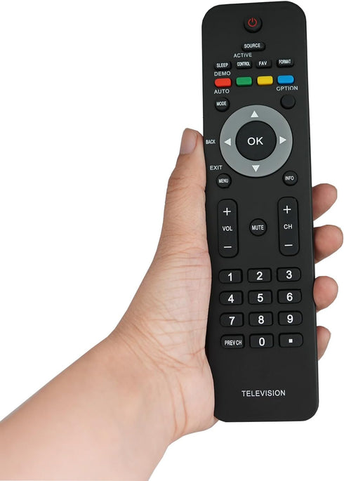 Replacement Remote Control for Philips TV, Models 46PFL3706/F7, 47PFL5603D/27, 52PFL5704D