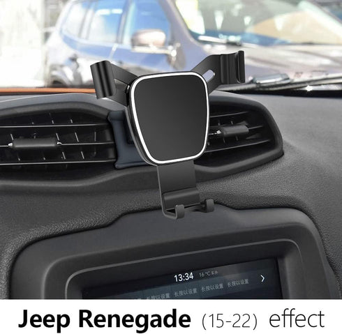 Car Phone Holder for 2015-2024 Jeep Renegade SUV, Navigation Bracket, Mobile Cell Phone Mount Interior Decoration