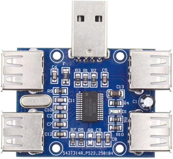 xiwai USB 2.0 1-to-4 Four Ports HUB Splitter PCBA Expansion Module Board PCs