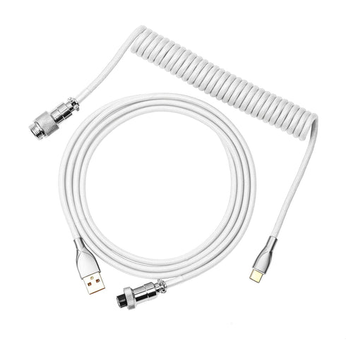 EPOMAKER Mix 1.8m Coiled Keyboard Cable, USB C to USB A TPU