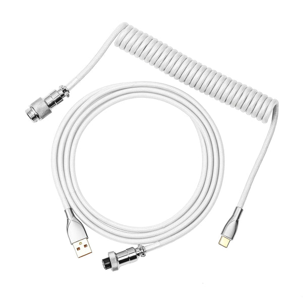 EPOMAKER Mix 1.8m Coiled Keyboard Cable, USB C to USB A TPU