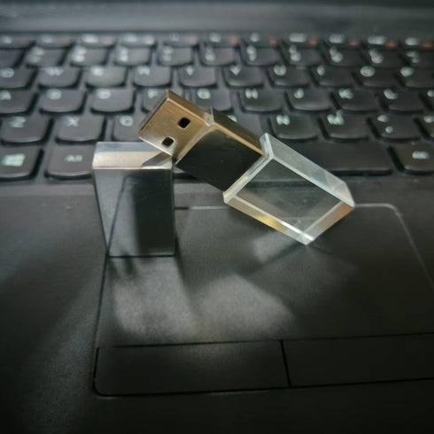 HZBDBLT 3.0 (64, Crystal USB Flash Drive LED Lighting Memory Stick Birthday Wedding Gift Pen Drive GB)