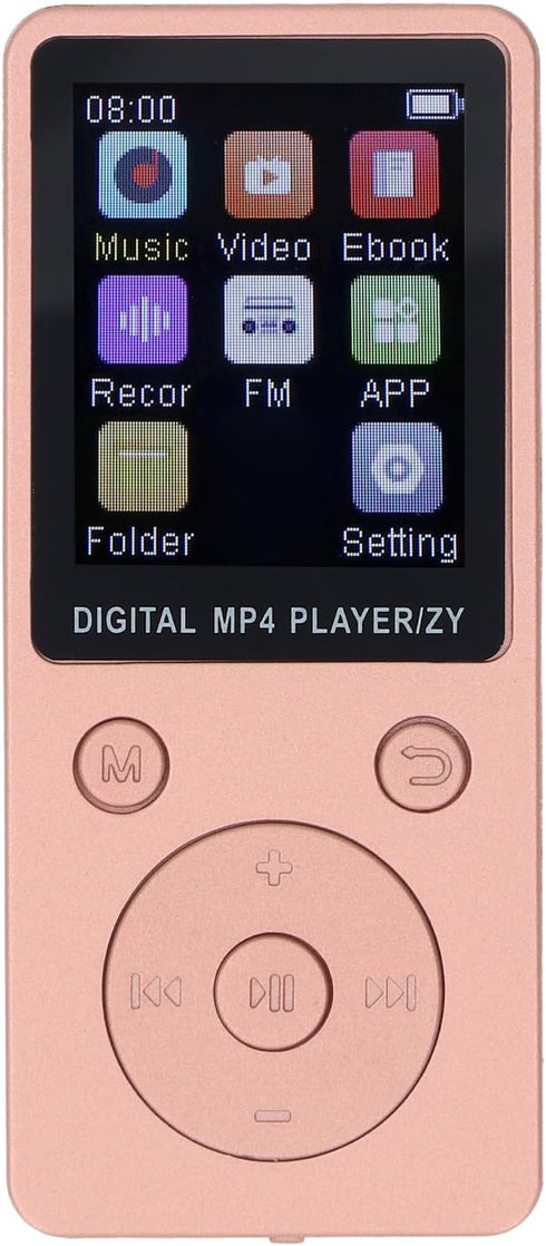 Fabater MP3 Player, Bluetooth 5.0 64GB Builtin 1.8 Inch Screen Bluetooth MP3 Player,