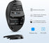 TECKNET Bluetooth Mouse, 4800 DPI Wireless, 2-Year Battery, 6 Adjustable DPI, Grey