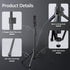 EMART 63" Phone Tripod for iPhone & Selfie Stick, Adjustable Cellphone Tripod Stand with Remote and Phone Holder