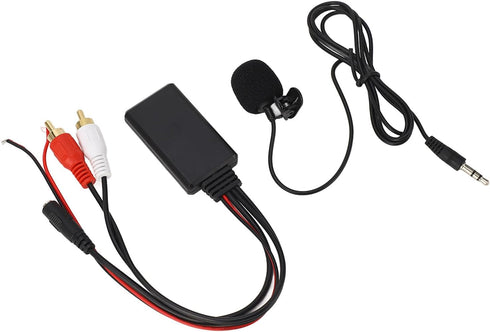 Bluetooth AUX Module 2 RCA Cable Adapter with Hands-Free Microphone