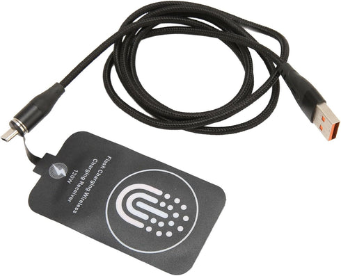 Type C Wireless Charging Receiver, 120W Magnetic/10W Wireless Charging Receiver Adapter for Galaxy A51 A40 A20E