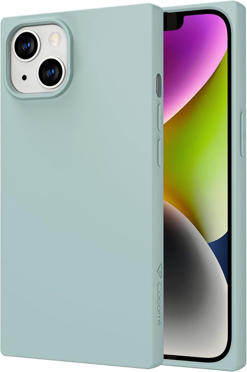 Cocomii Rectangle Case for iPhone 11, Luxury Slim Matte Soft Touch, Microfiber Lining, Mint Green