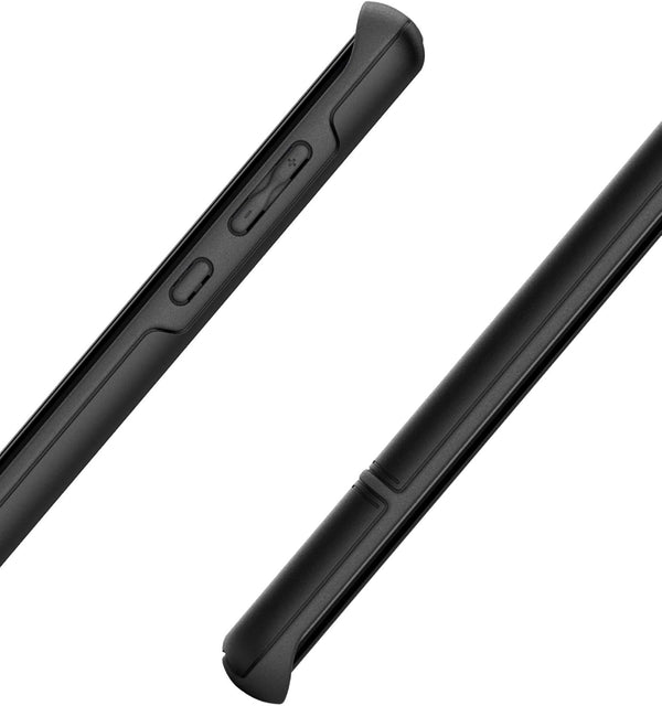 ENCASED Heavy Duty Motorola Edge Plus Case (2020 ONLY), Military Grade Full Body Rugged Cover - Black