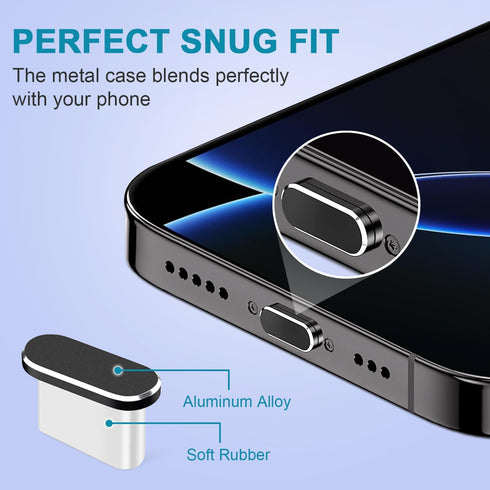Goweewon 4 Pack 17, 15/16/16 Plus/16 Pro/16 USB C Dust Plug, USB C Port Cover, Type C Charging Port Plug Cover