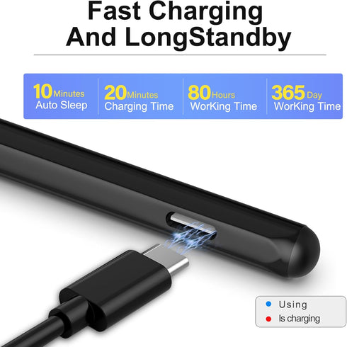 Stylus Pen for HP Envy X360, Pavilion X360, Specter X360, MPP 2.0 Tilt-Active Stylus with 4096 Levels of Pressure
