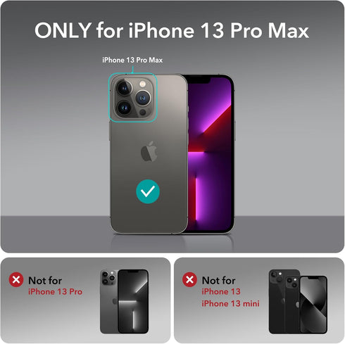 ESR iPhone 13 Pro Max Case with Stand, Compatible with MagSafe, Full-Body Military-Grade Drop Proof Case with Built-in