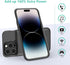 JCK Battery Case for iPhone 14 Plus/Pro Max/13 Pro Max/12 Pro Max, 7000mAh Portable Charging Case, Black