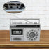 HANNLOMAX HX-601K Portable AM/FM Radio Cassette Recorder with Bluetooth, Records from Built-in Mic or Radio, AC/DC