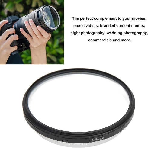 Zunate 77mm Fractals Photography Prism, Double Sided Camera Filter, Handheld for SLR Photography