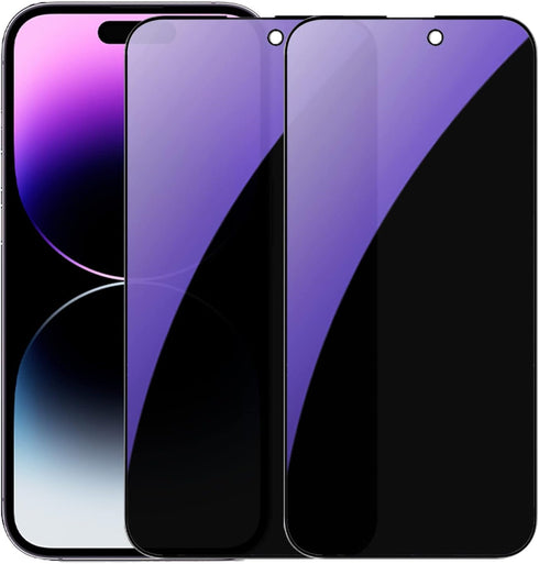 2 PCS Anti-Blue Privacy Tempered Glass