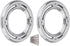 MASO Motorcycle Rear Speaker Accents Cover, Chrome Silver ABS Trim for Harley Electra Street Road Glide Trikes