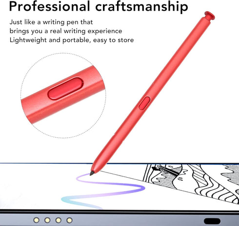 ciciglow Stylus Pen for Galaxy Note 10, Replacement Touch Pen with 5 High Sensitivity Tips, Durable (Red)