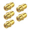 VCE Coaxial Cable Connector, RG6 F-Type Gold Plated Adapter, Female to Female, 5-Pack