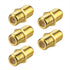 VCE Coaxial Cable Connector, RG6 F-Type Gold Plated Adapter, Female to Female, 5-Pack
