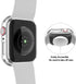 BHARVEST 2 Pack Hard PC Case for Apple Watch SE 2022/Series 6/5/4/SE 44mm with Tempered Glass Protector