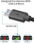 Charger Charging Cable Cord, USB Micro 5ft for Logitech Ultimate Ears UE Speaker, G933 G633 Headset