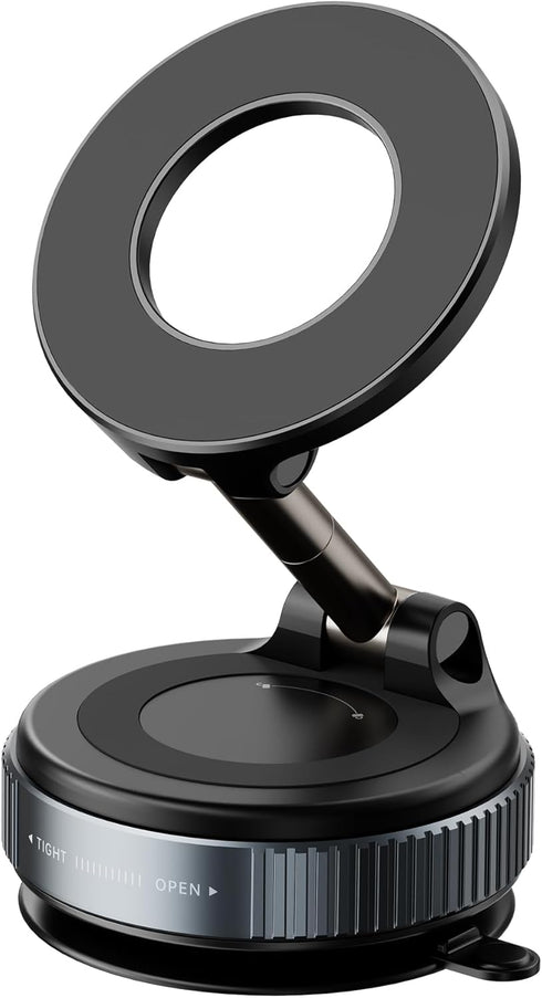 VLEXTIR 2026 Upgraded Vacuum Magnetic Car Phone Holder 360 Reinforced 96LBS Ultra Suction