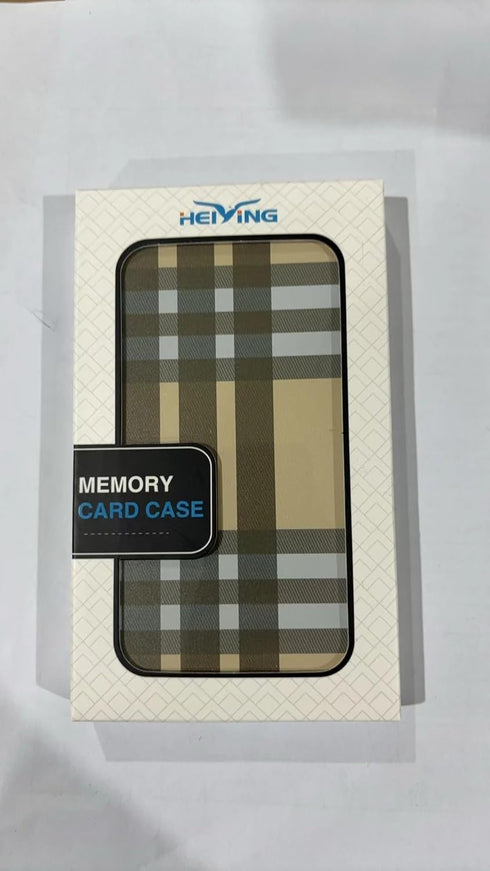 HEIYING SD Card Holder, Portable Storage for Memory SD and TF Cards, 20 Slots for SD and Micro SD Cards