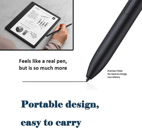 2 Pcs Stylus Pen Replacement for Kindle Scribe, 4096 Pressure Sensitivity Magnet Adsorption Pen for Digital Writing
