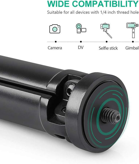 Zeadio Metal Mini Tripod, Max Load 20kg/44lb, Desktop Tabletop Stand for Smooth 4, Crane Plus, Osmo Mobile, All Cameras