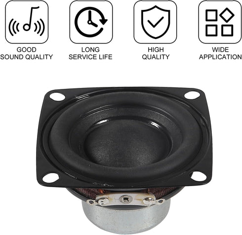Shutao 4Pcs 2 Inch 10W 4 53MM Audio Speaker Driver Full Range Ohm Bluetooth Speaker Bass Loudspeaker for Repair