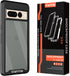 Google Pixel 7 Pro Case - Slim Fit Bumper, Full Body Shockproof, Built-in Screen Protector, Black/Clear for Men & Women.