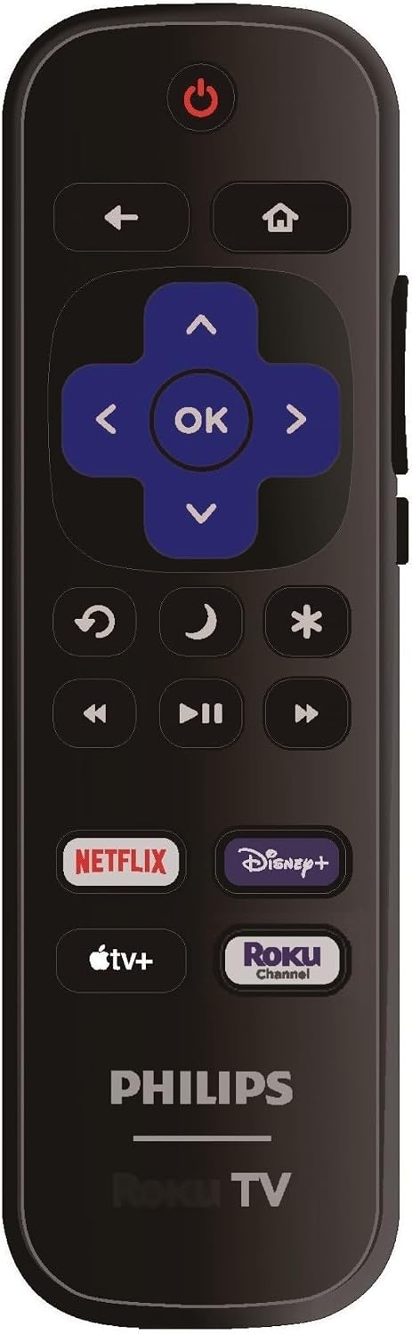 ULTRA PARTS Replacement Remote Control Compatible with All Philips Roku TV Smart TVsOnly Works