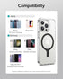 ESR MagSafe Sticker 360, 4 Pack Magnetic Ring for Wireless Charger Conversion Kit for iPhone 16/15/14/13/12/11, Galaxy