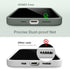 GONEZ iPhone 14 Case, Calke Green Liquid Silicone, 6.1", Shockproof, with 2X Screen & Camera Lens Protectors.